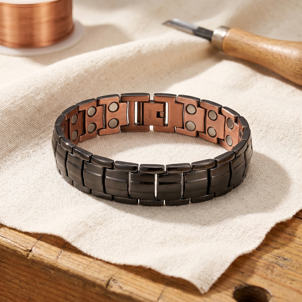 Hazel's Ochre Men's Copper Bracelet