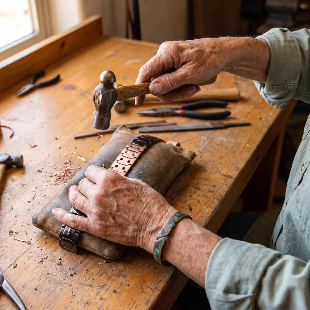 Hazel's Ochre Men's Copper Bracelet