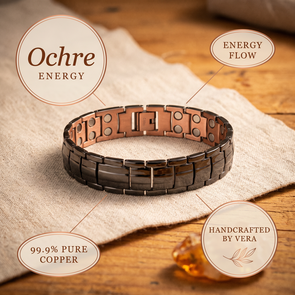 Hazel's Ochre Men's Copper Bracelet