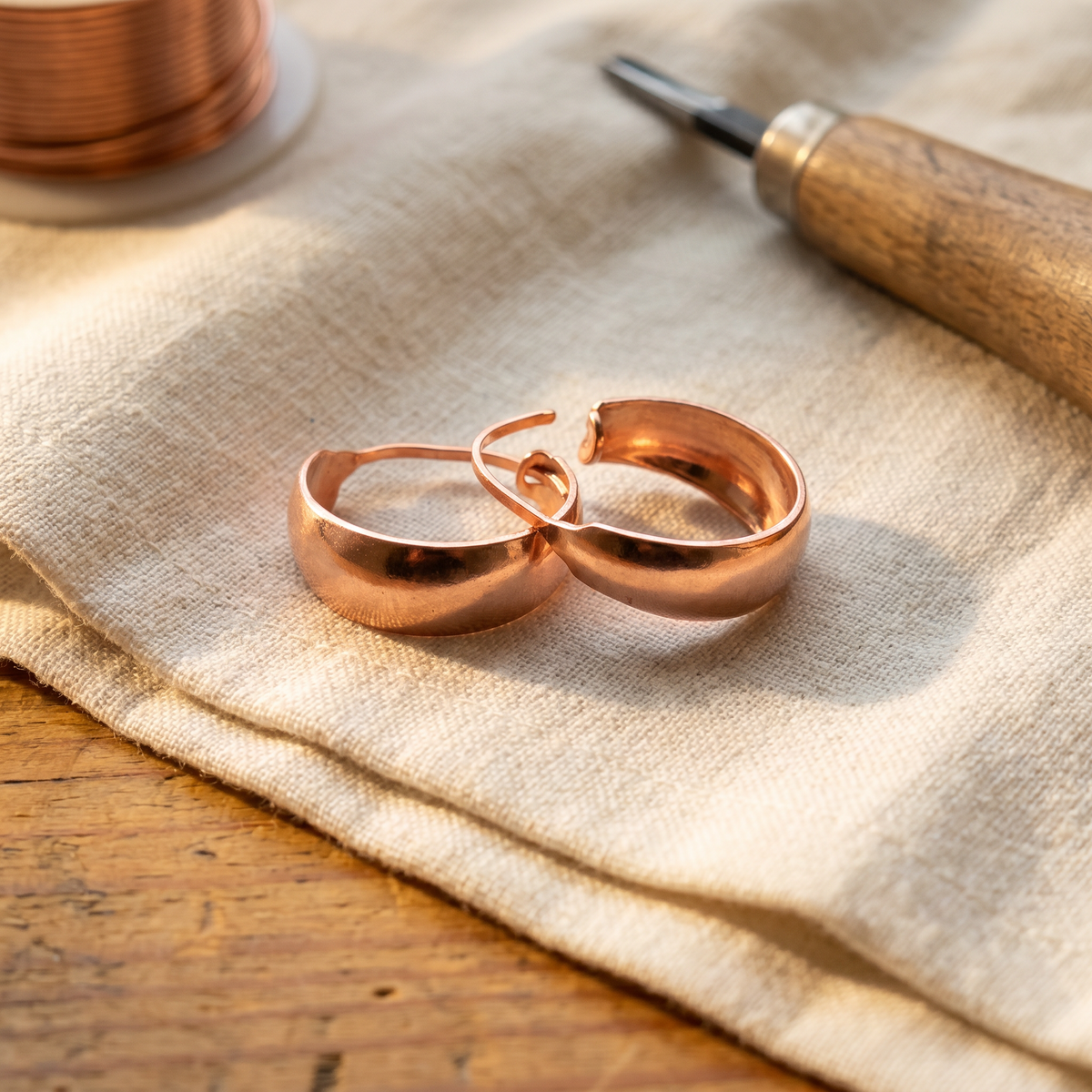 Hazel's Dell Copper Earrings