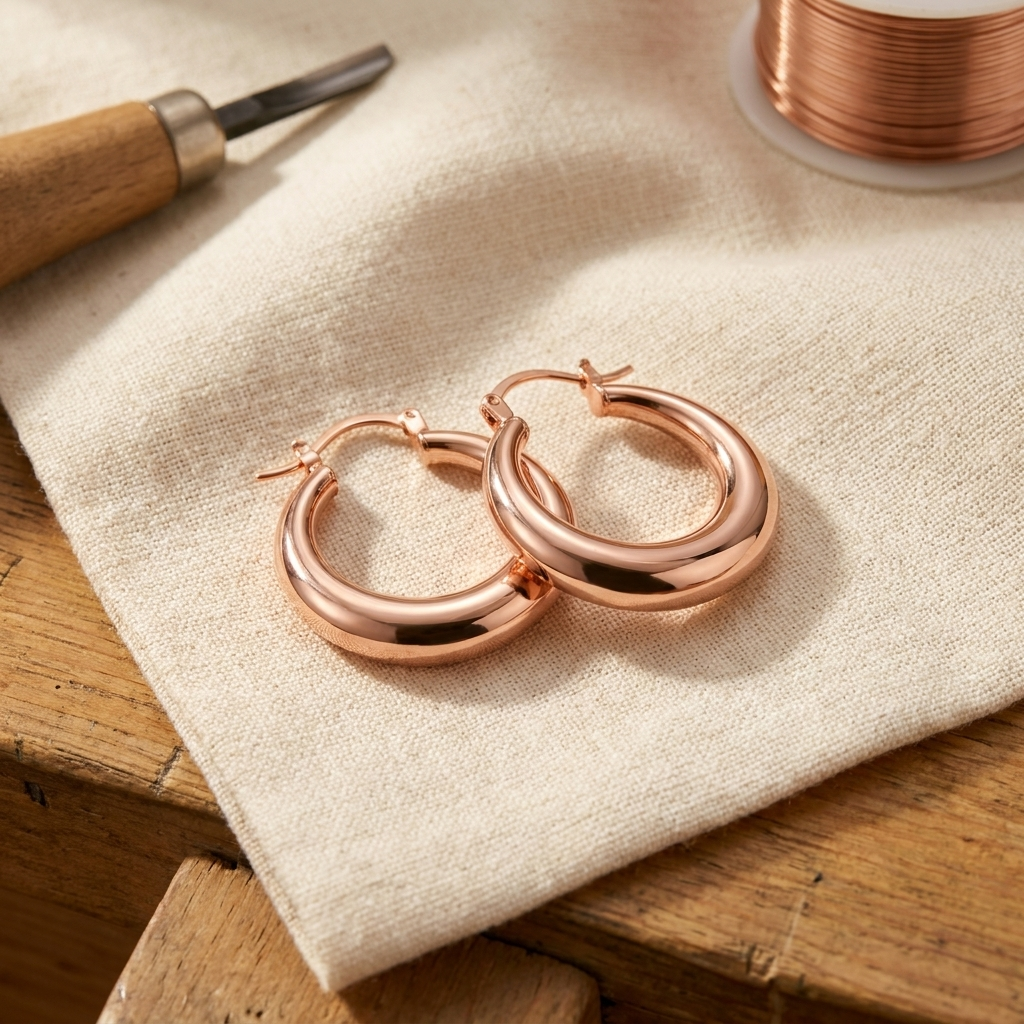 Hazel's Marl Copper Earrings