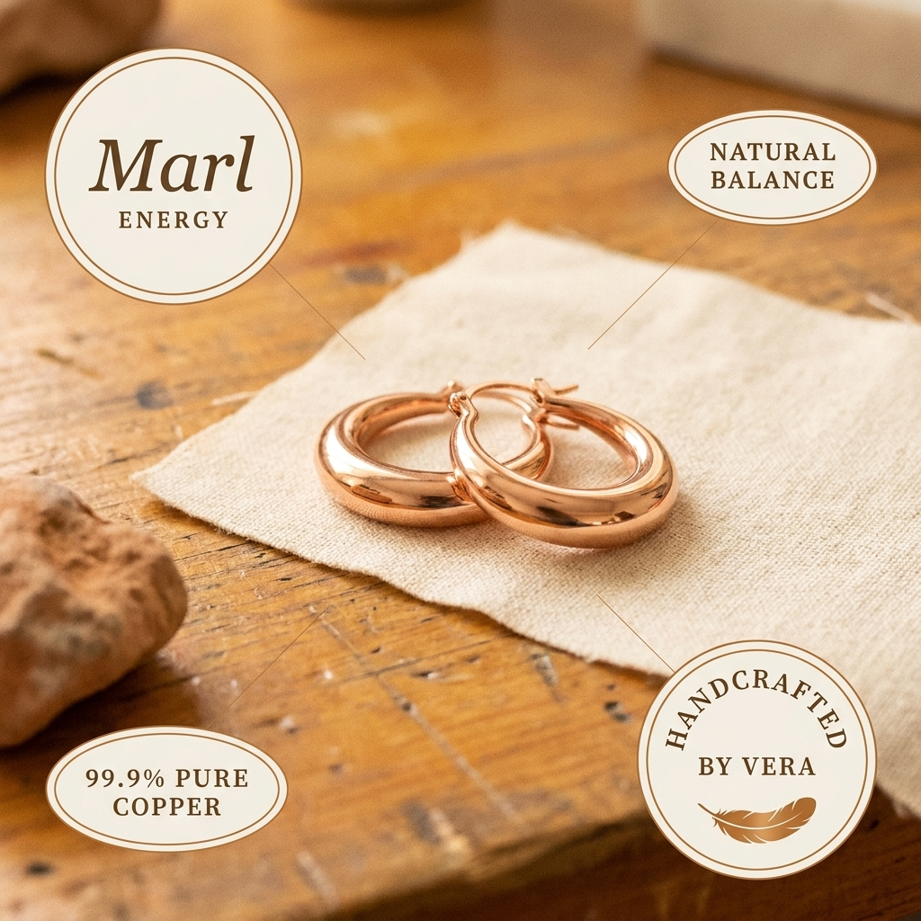 Hazel's Marl Copper Earrings