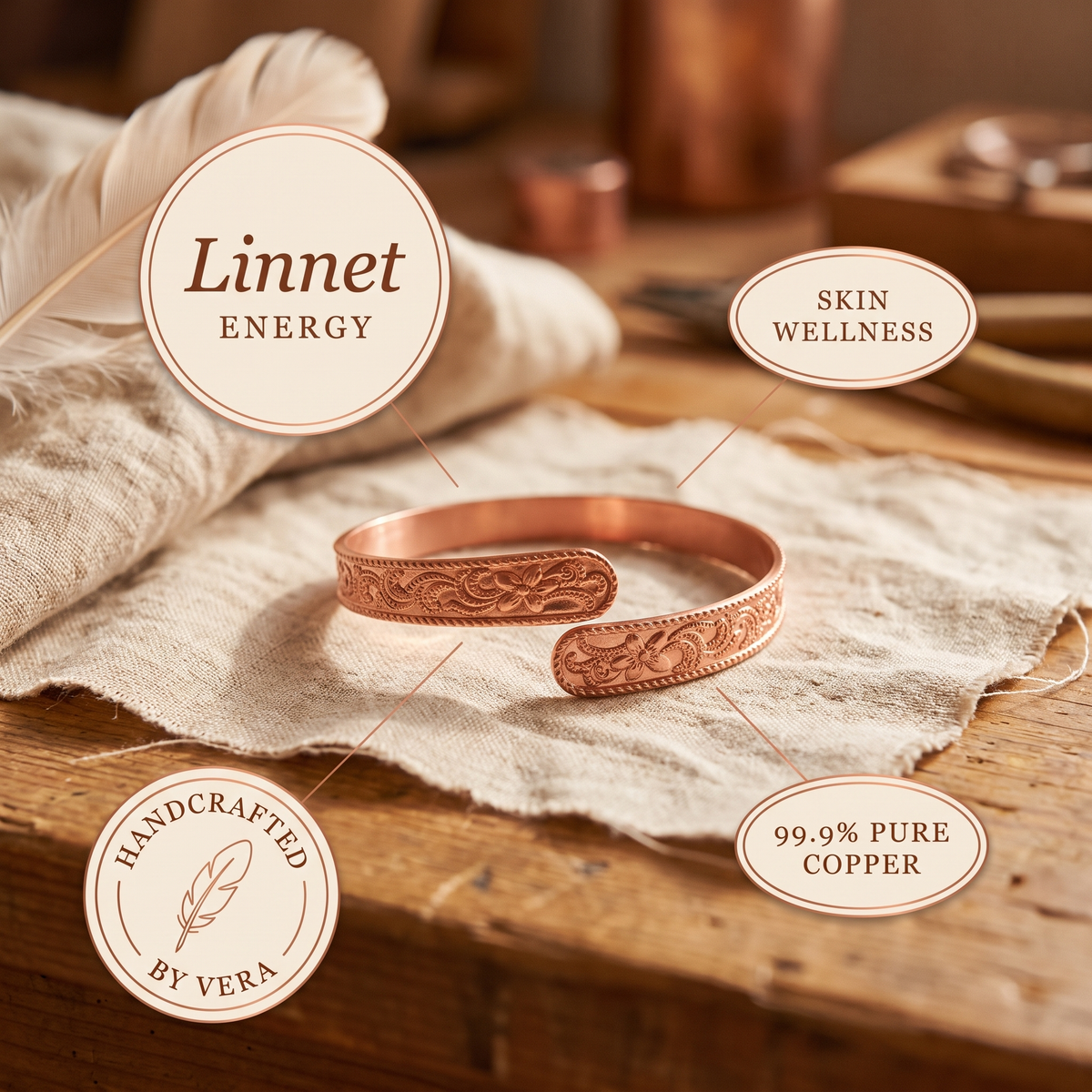 Hazel's Moor Copper Bracelet