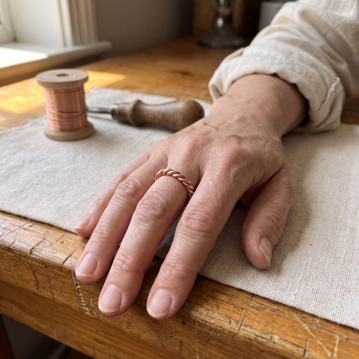 Hazel's Copper Tensor Ring