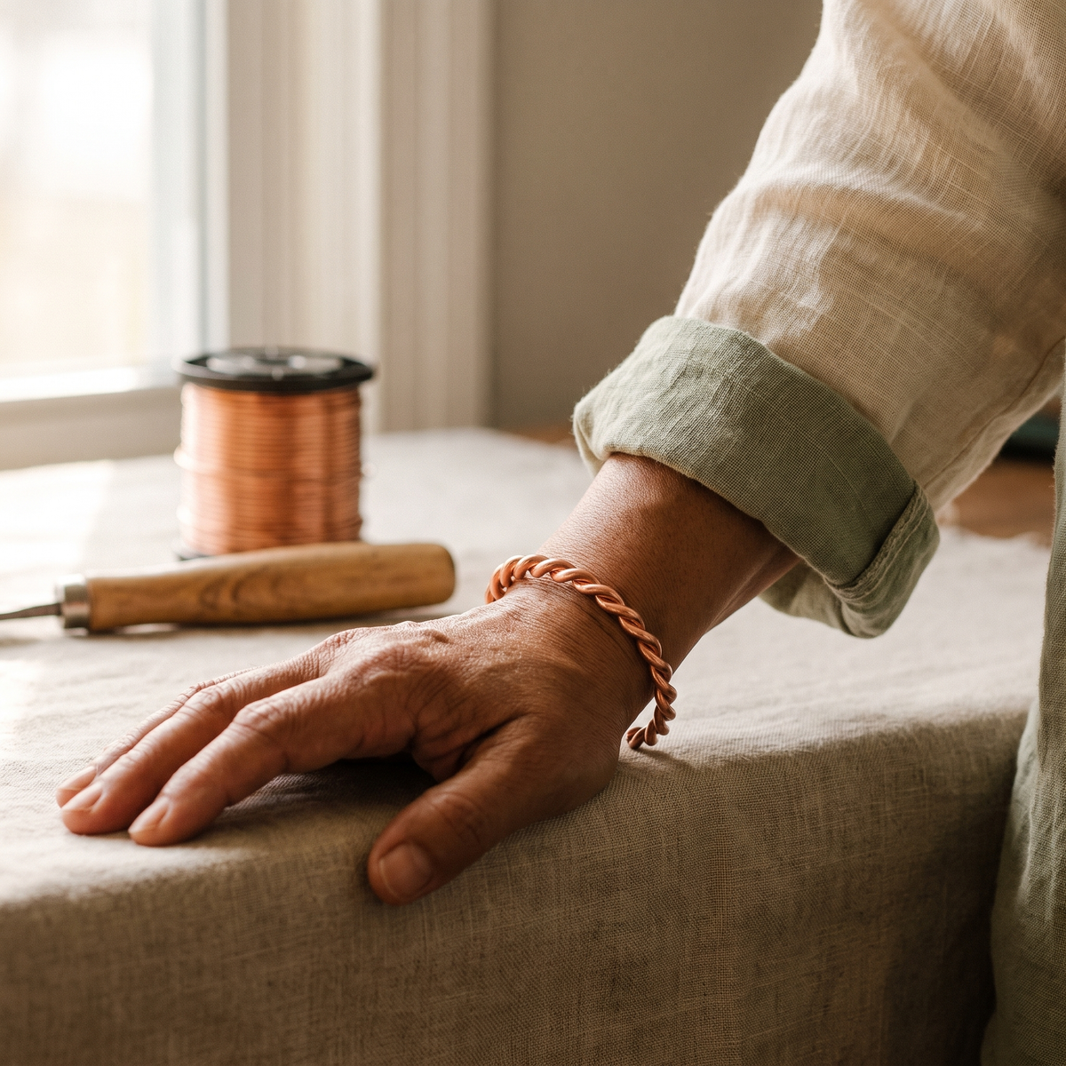 Hazel's Tensor Copper Bracelet