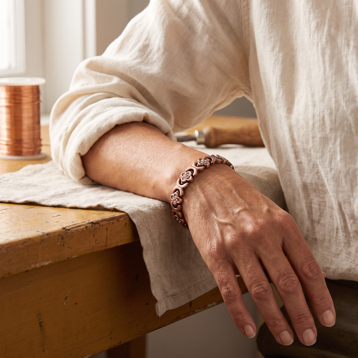 Hazel's Keel Copper Bracelet