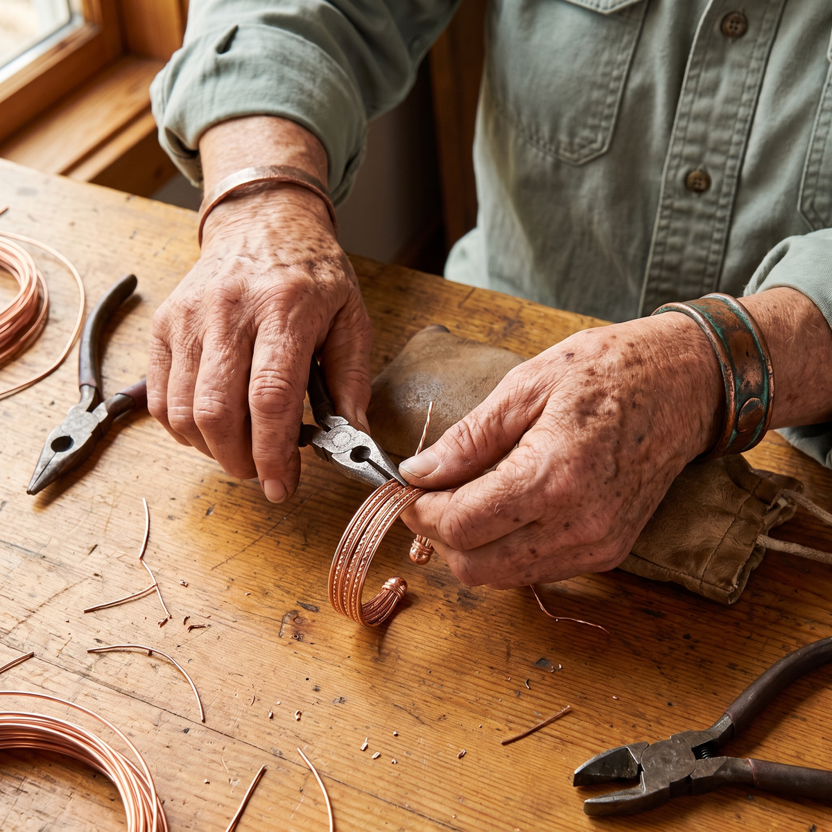 Hazel's Swift Copper Bracelet