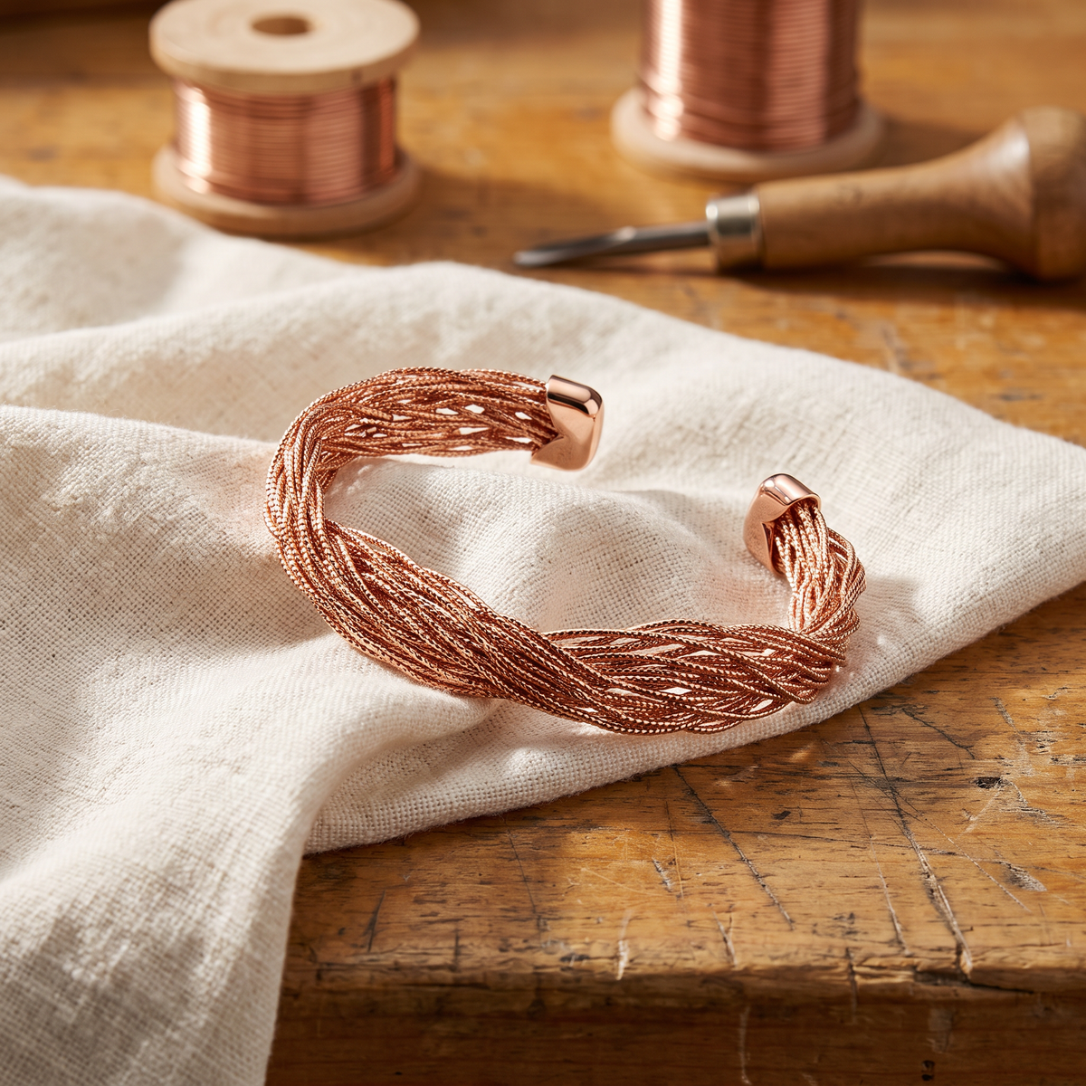 Hazel's Finch Copper Bracelet