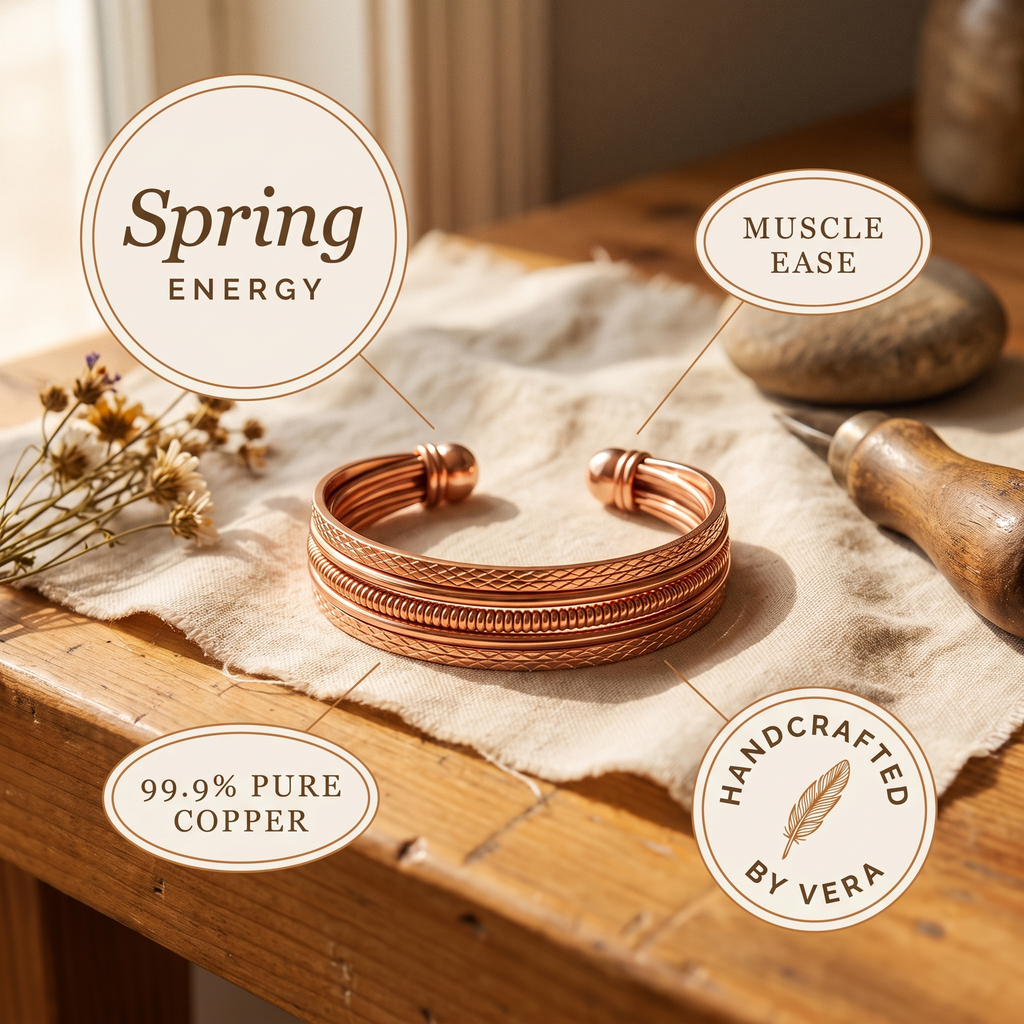 Hazel's Bracken Copper Bracelet