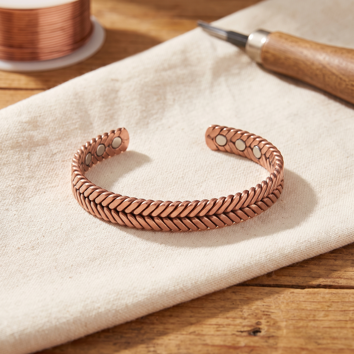 Hazel's Furze Copper Bracelet
