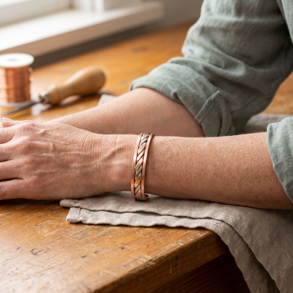 Emily's Bud Copper Bracelet