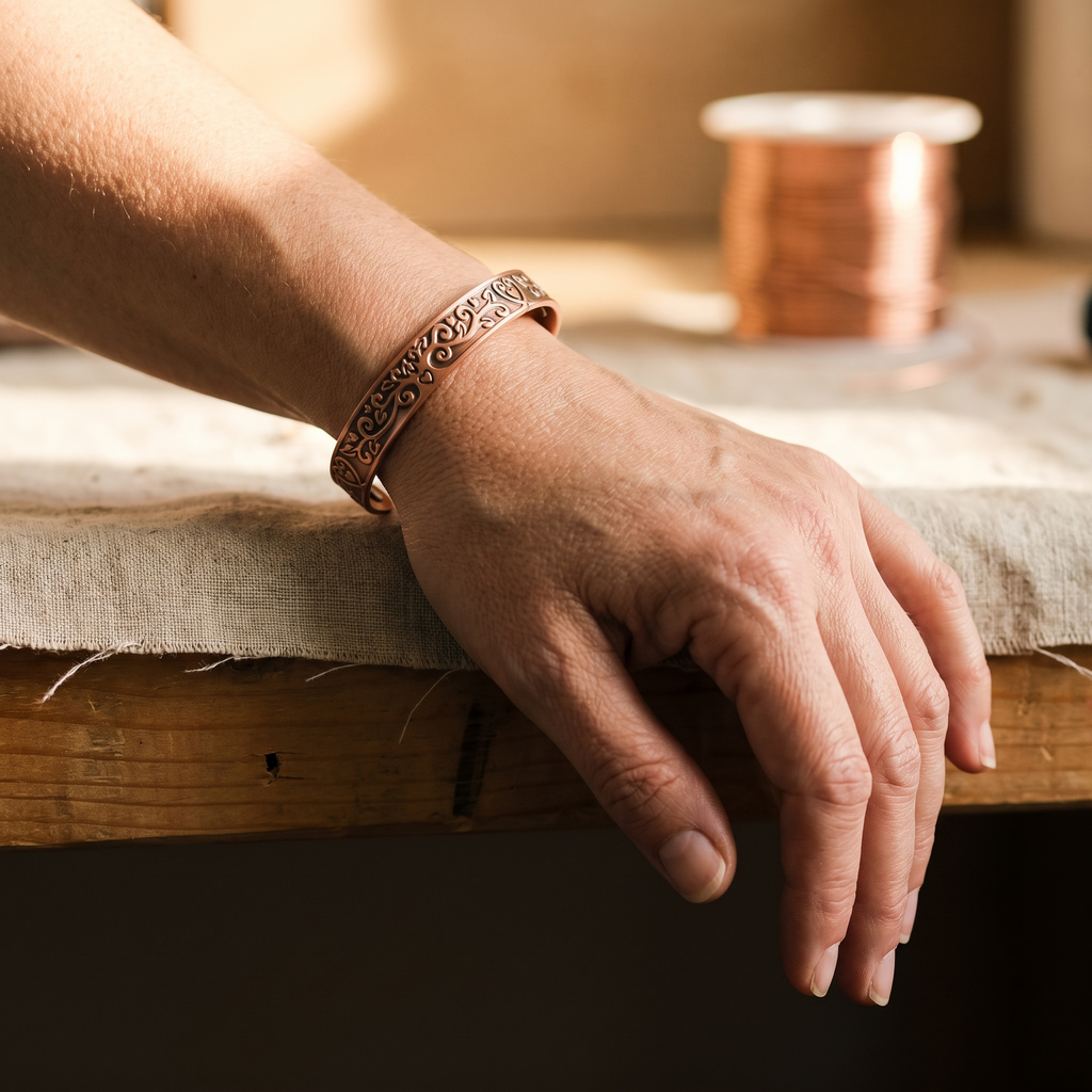 Hazel's Tide Copper Bracelet