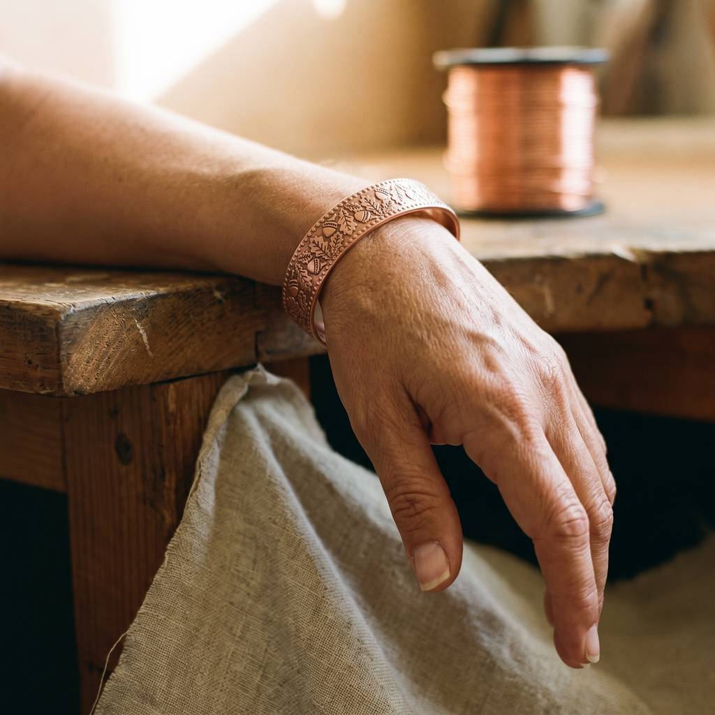 Hazel's Timber Copper Bracelet