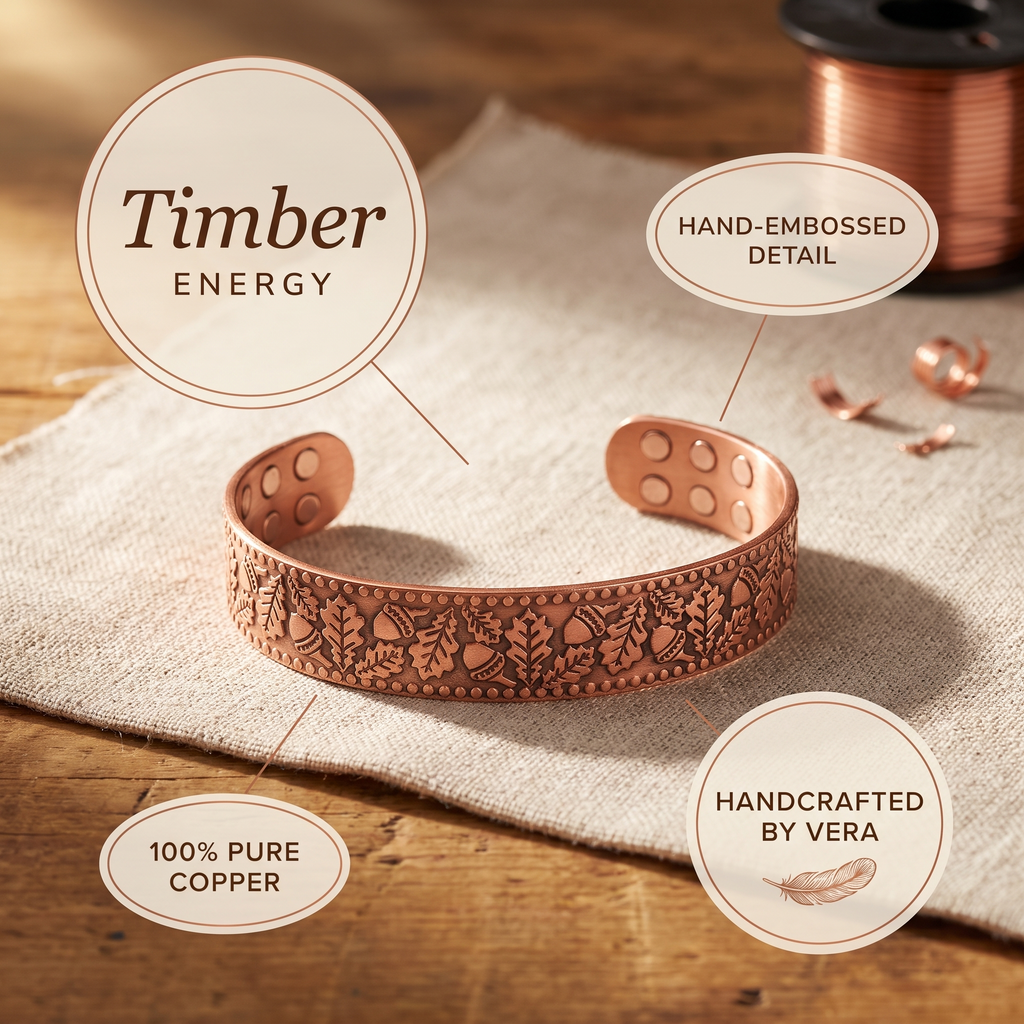 Hazel's Timber Copper Bracelet