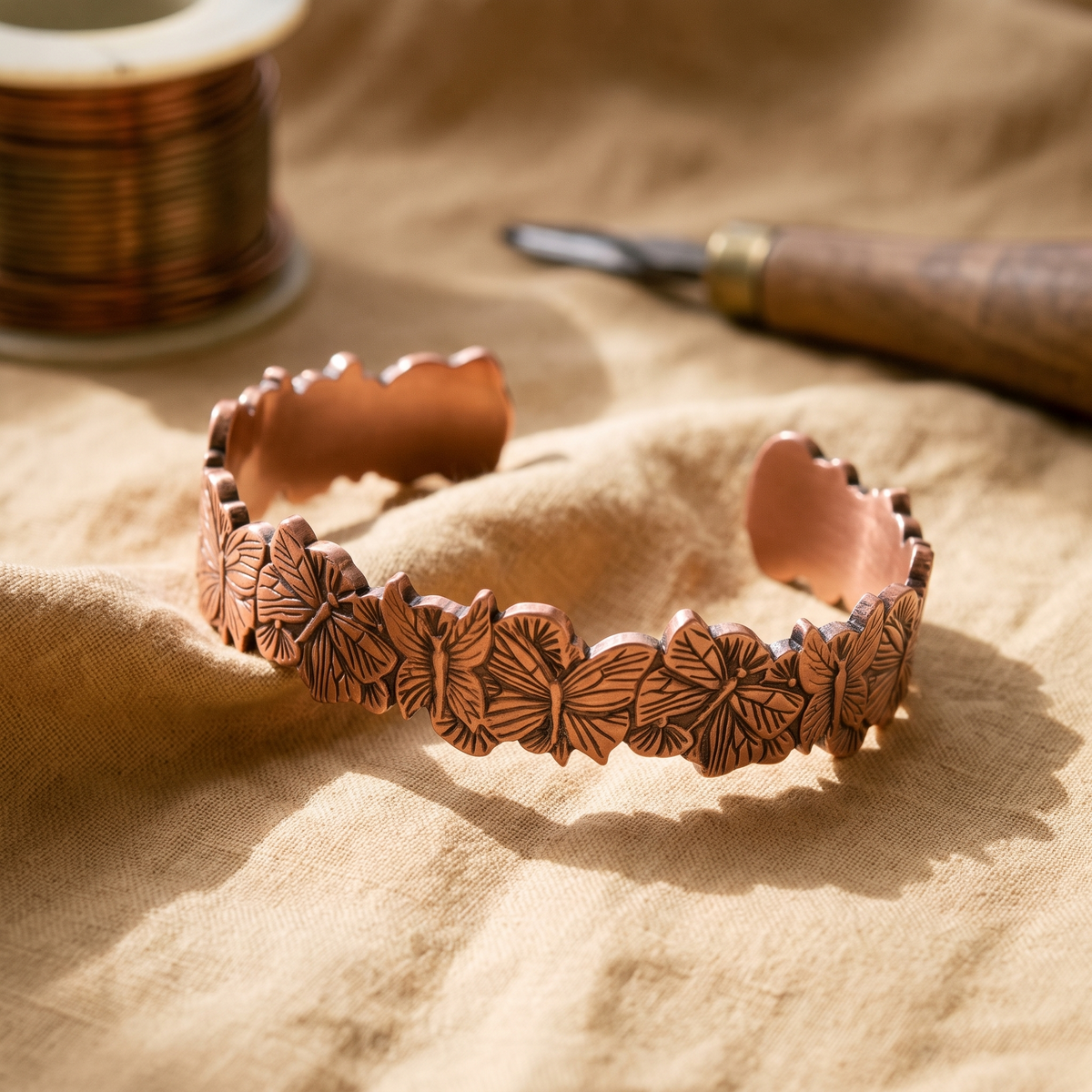 Hazel's Sky Copper Bracelet