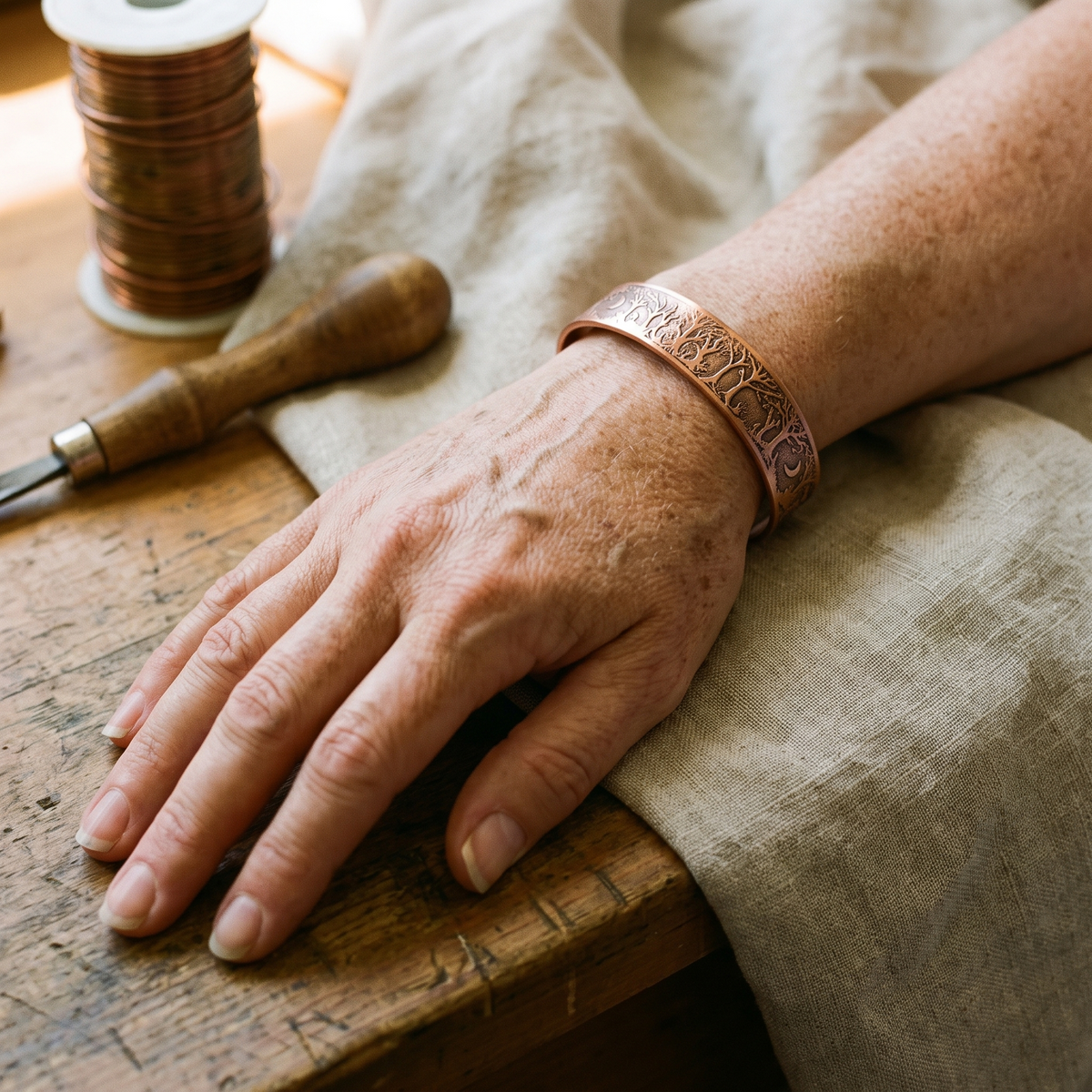 Hazel's Grove Copper Bracelet
